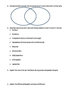 Biology EOC Review Packet by Kelly Holder | Teachers Pay ...