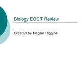 Biology EOCT Milestone Test Review Powerpoint