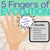 Biology EVOLUTION Interactive Activity | "Five Fingers of 