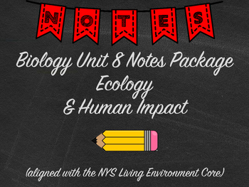 Preview of Biology Ecology & Human Impact Notes