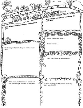 Biology End-Of-Year Survey Questions in Sketch Note Format! by Science ...