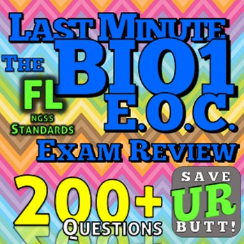 Preview of Biology End of Course Exam Review 175+ questions - Florida Standards