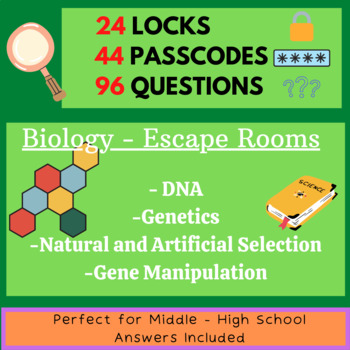 Preview of Biology - Escape Room Bundle