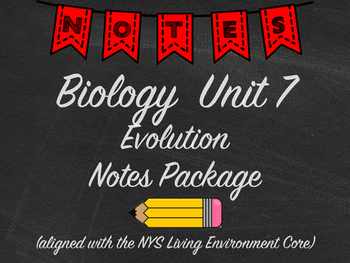 Preview of Biology Evolution Notes