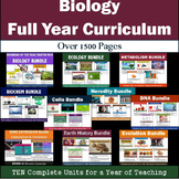 Biology Full Year Curriculum - TEN Units with over 1500 pages
