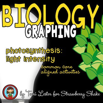 Preview of Biology GRAPHING Practice:  Photosynthesis:  Light Intensity w NGSS data