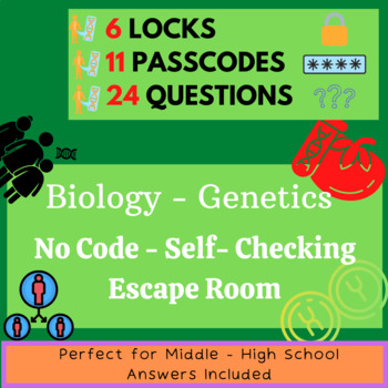 Preview of Biology - Genetics - Escape Room Challenge