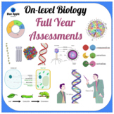 Biology Google Forms Full Year Assessments || STAAR Aligne