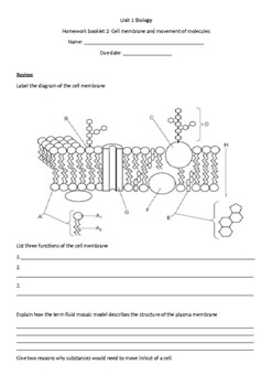 biology homework booklet