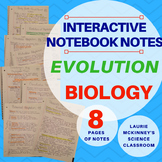 Biology Interactive Notebook - Evolution, Classification, 