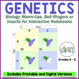 Genetics Warm Ups | Printable and Digital Distance Learning