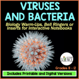 Viruses and Bacteria Warm Ups | Printable and Digital Distance Learning