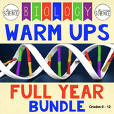 Biology Warm Ups, Bell Ringers, Interactive Notebook Inser