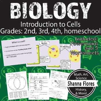 Preview of Biology: Introduction to Cells - Plant and Animal Cells, 2nd, 3rd, 4th grade