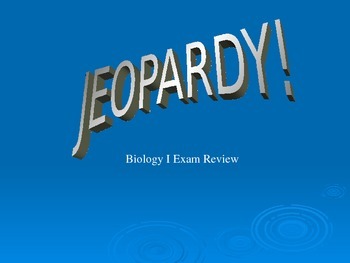 Preview of Biology Jeopardy