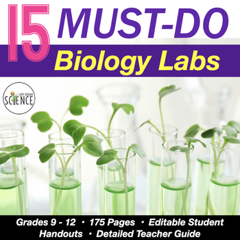 Preview of Biology Lab Bundle - Cells Mitosis Genetics DNA Dichotomous Keys Enzymes