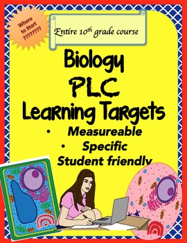 Preview of Biology Learning Targets