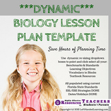 Biology Lesson Plan Template - Automated Plan Book Fills I