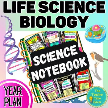 Preview of Biology Year Bundle | Life Science Interactive Notebook