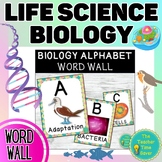 Biology Life Science Vocabulary Word Wall Printable Bullet