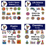 Biology, Physics, Earth Science and Chemistry Bundle