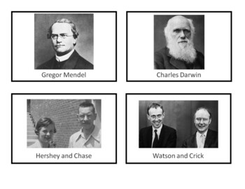 Preview of Biology Pioneers Flashcard Matching Activity