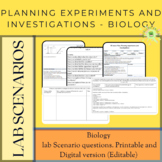 Biology Planning experiments and investigations (Complete Lesson)