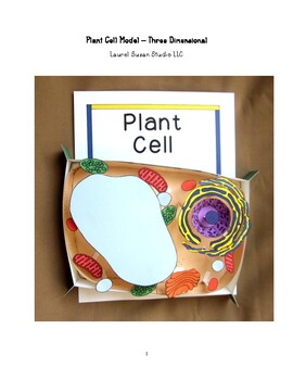 Preview of Biology Plant Cell Model 3 Dimensional Project Nucleus Distance Learning