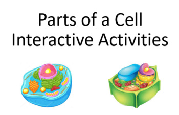 Preview of Biology Plant and Animal Cells Interactive Activities