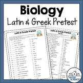 Biology Prefixes and Suffixes Pretest Worksheet - Latin an