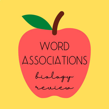 Preview of Biology Review Activity - Word Associations #4