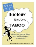 Biology Review - End of Year Taboo
