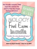 Biology EOC Review Bundle - TWO Review Options for Each Ma