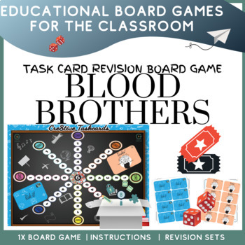 Preview of Blood Brothers Drama Printable Themed Board Game