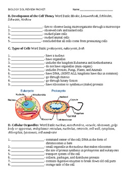 Biology SOL Review Packet by Biology and Sped | TPT