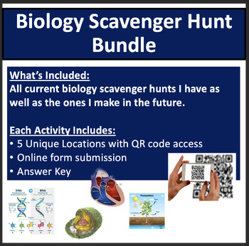 Preview of Biology Scavenger Hunt Bundle - Digital Science Activities