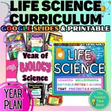 Biology Life Science Year Bundle- Printable & Google Slide