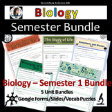Biology Semester 1 Course Bundle
