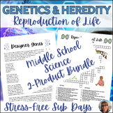 Biology Sub Plans Middle School Science Genetics/Reproduct