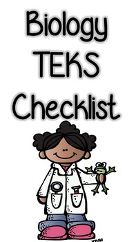 Preview of Biology TEKS Checklist