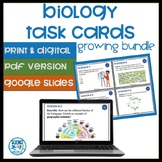 Biology Task Cards Growing Bundle - review activity  (prin