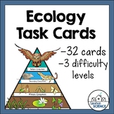 Biology Task Cards: Ecology, Food Webs, Trophic Levels