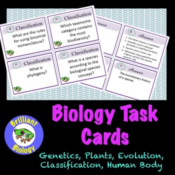 Preview of Biology Bundle: Genetics, Classification, Evolution, Plants, & Human Body