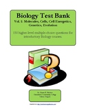 Biology Test Bank Vol 1: Molecules, Cells, Cell Energetics