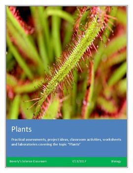 Preview of Biology: The Plant Worksheets!