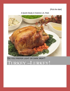 Preview of Biology Turkey Quick-Study- "Turkey-Lurkey"