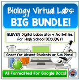 Biology Virtual Lab Activities BUNDLE!