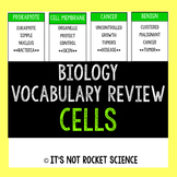 Biology Vocabulary Review Game - Cells