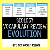 Biology Vocabulary Review Game - Evolution