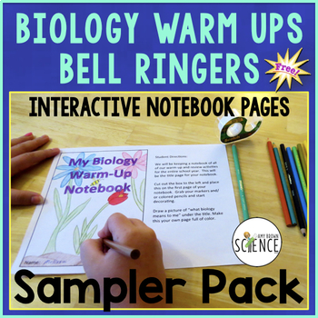 Preview of FREE Biology Bell Ringers and Warm Ups Sample Pack